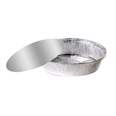 Round Foil Take-Out Pan Flat Lids